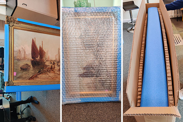 Boxes for pictures and other works of art