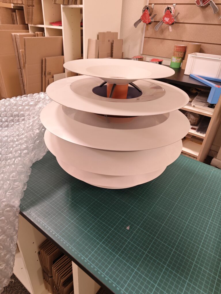 Auktion lampe transport